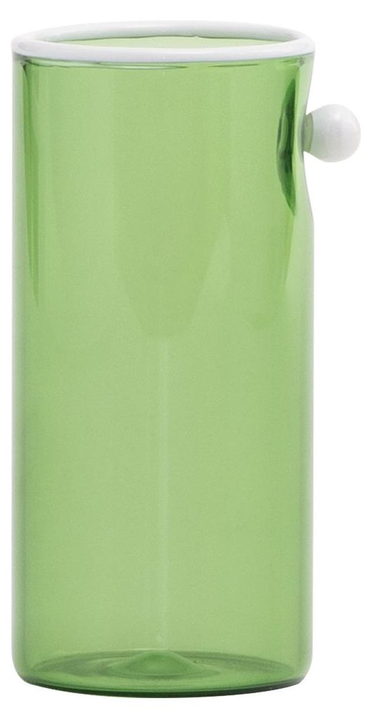 Zafferano Highball-Gläser-Set (4-teilig), Grüne Auster Kollektion, mundgeblasenes Borosilikatglas mit weißen Perlmutt-Details, edler Stil.