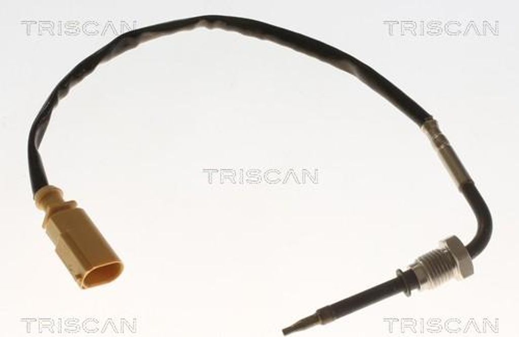 Abgastemperatursensor, 230 mm Kabellänge, M14x1,5 Außengewinde, 50 mm Einbautiefe, 2 Zapfen, D-Form