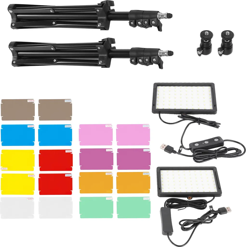 Analisi Kit Illuminazione LED da Tavolo 2 Set per Video Online - 3