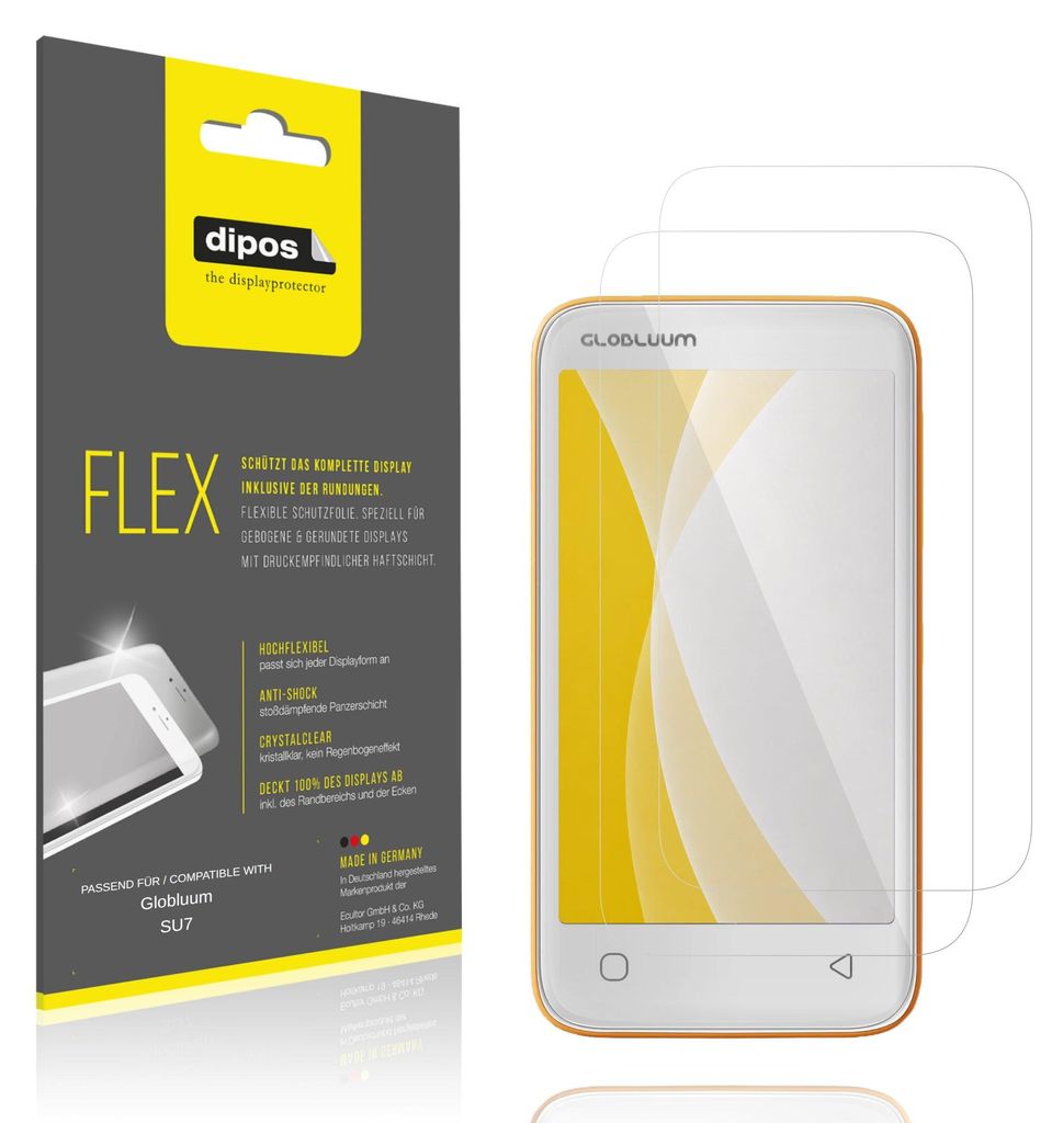 2x Film de protection d'écran pour Globluum SU7, recouvre Image du produit 