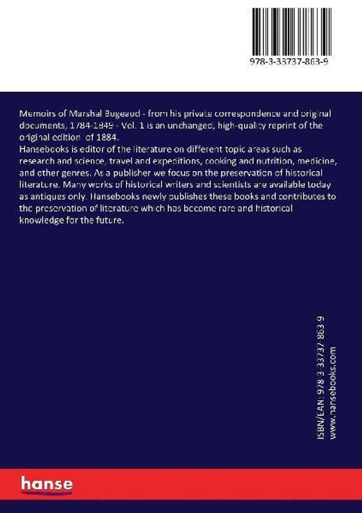 Memoirs of Marshal Bugeaud