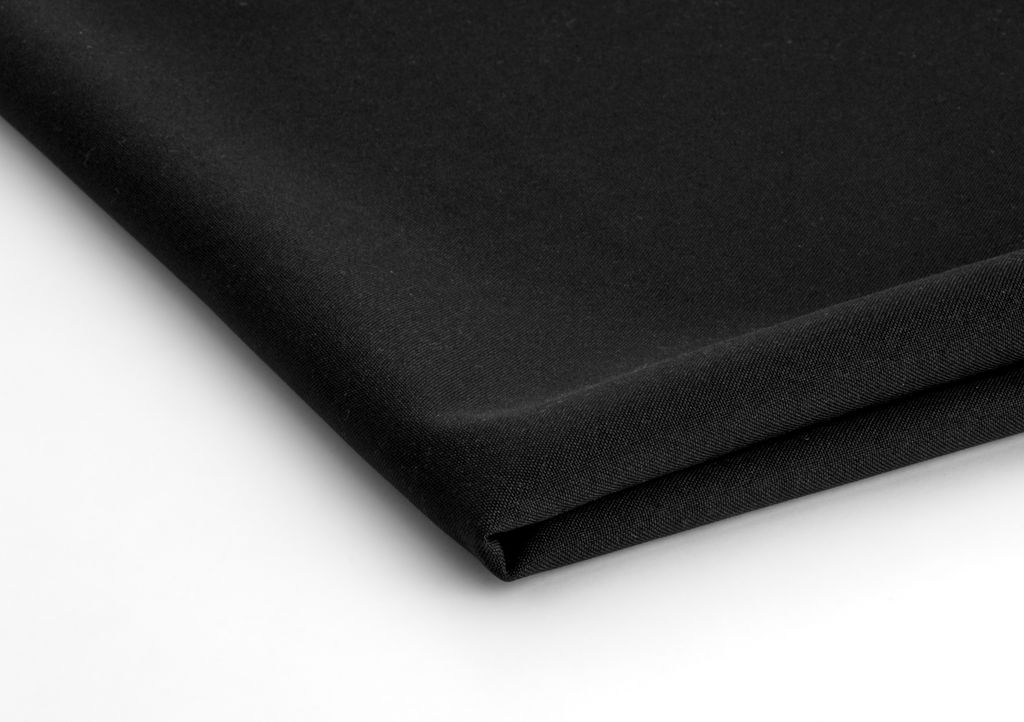 Panama Minimatt Stoff Schwarz 50 x 150 cm Produktbild 
