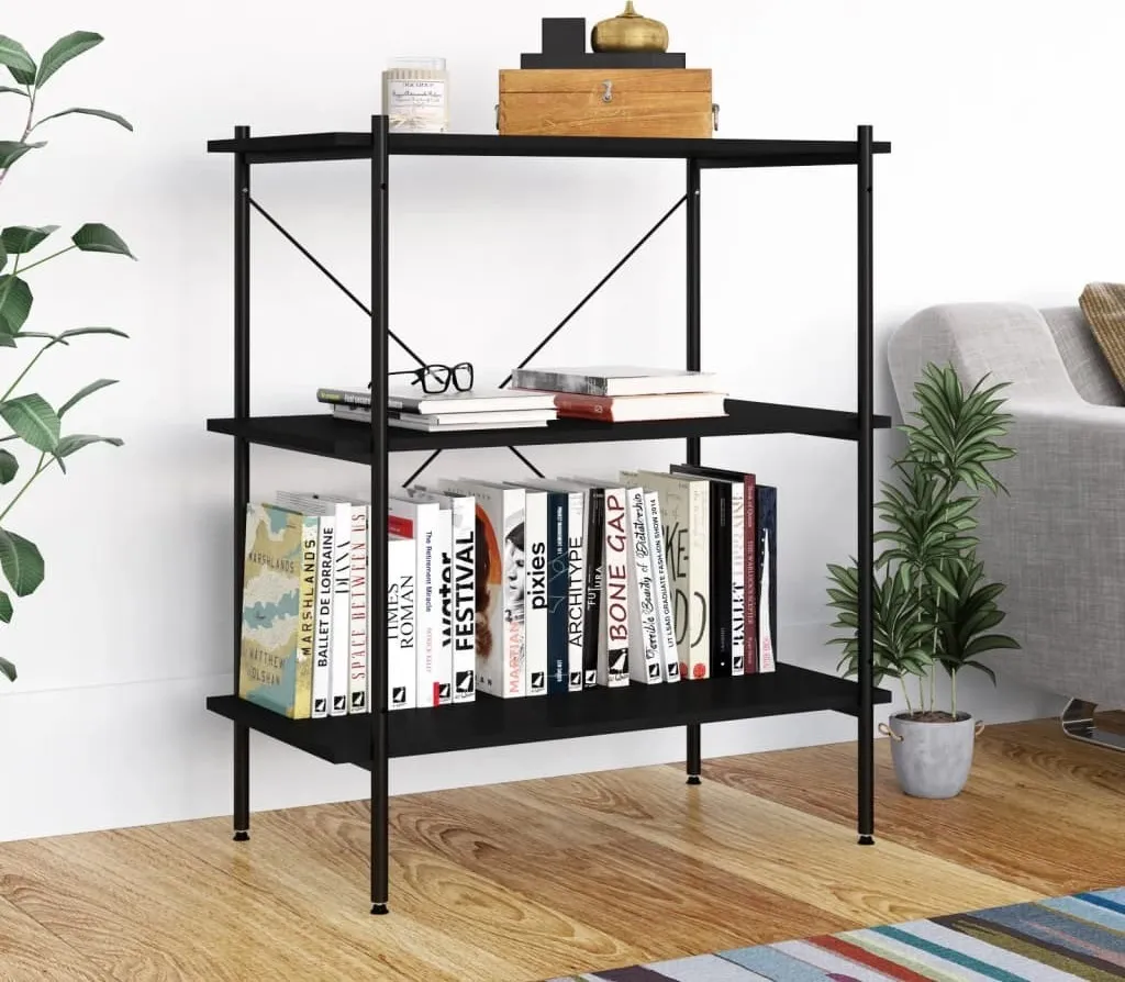 SYFAX™ Scaffale Multiuso Nero 80x40x92 cm | Ideale Dispensa e Lavanderia - 2