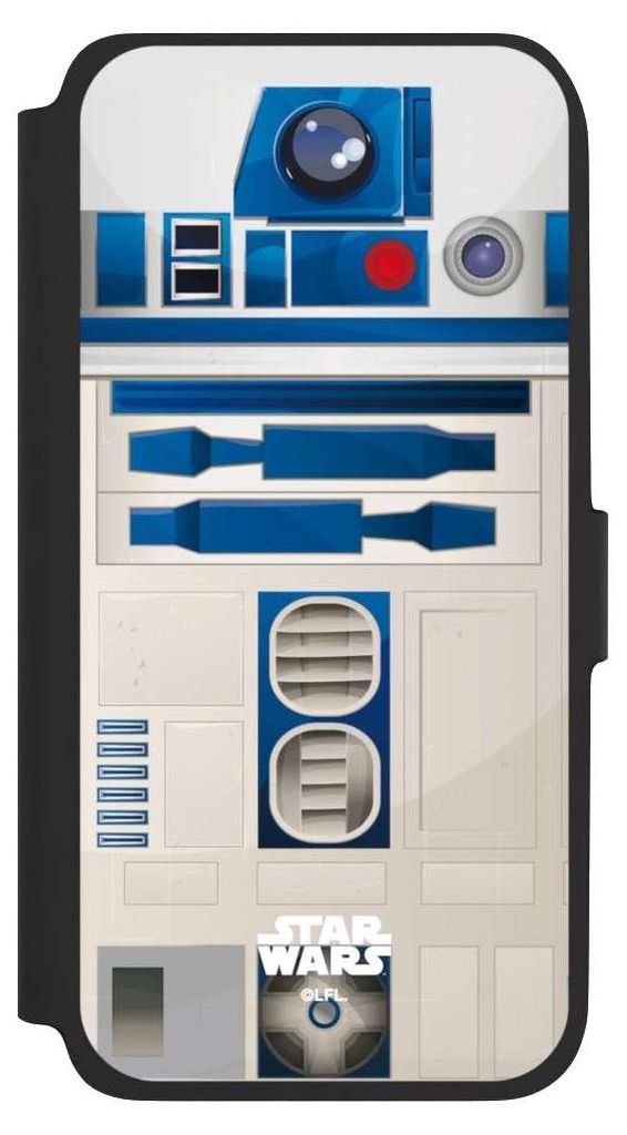 NIVOCASE Klapphülle für Samsung Galaxy A17 5G Handyhülle aus Kunst Leder NIVOflip schwarz Fanartikel Star Wars R2D2