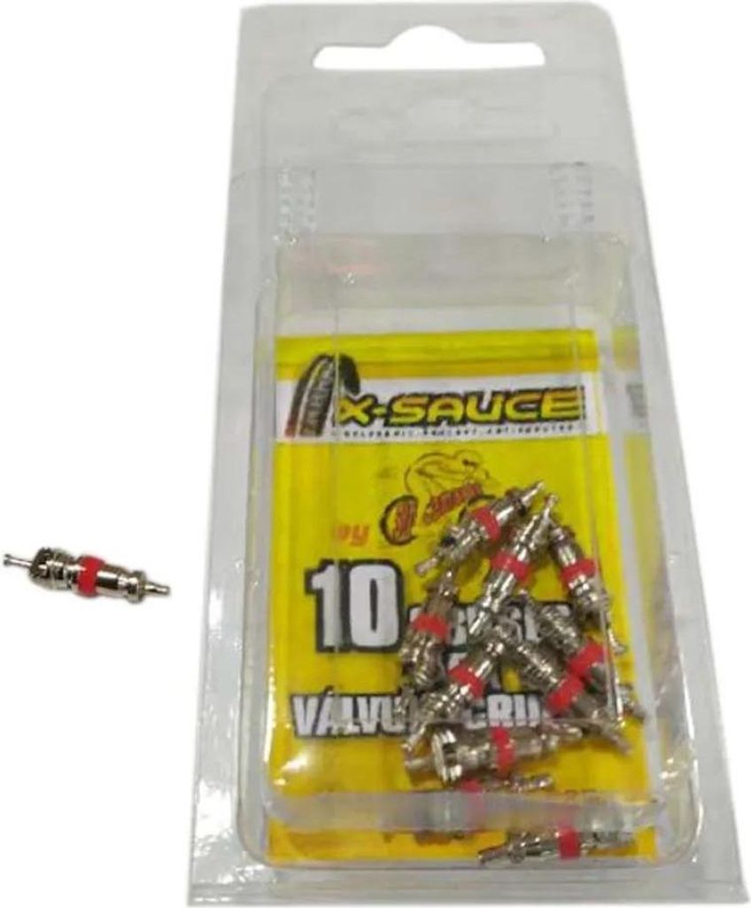 X-sauce Schraeder Ventilkern 10 Einheiten Silber Silber One Size