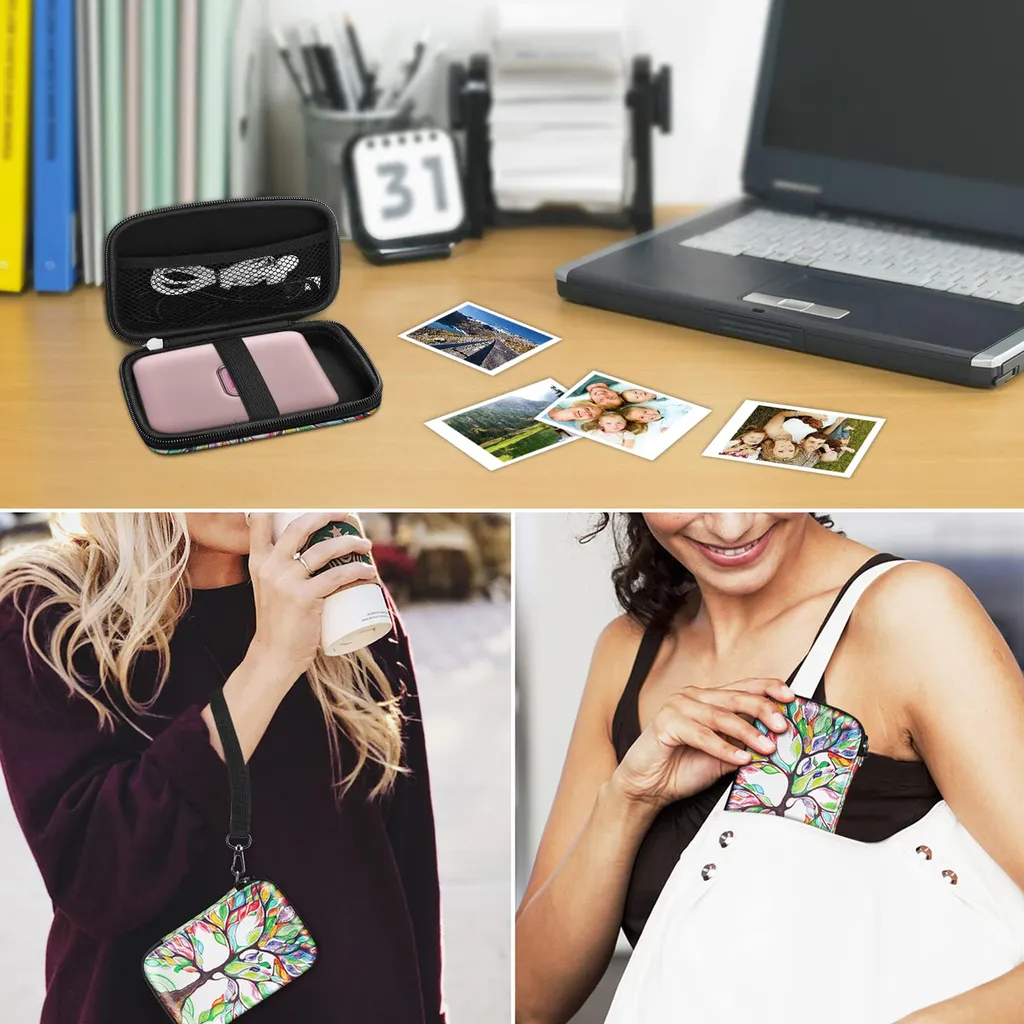 Housse Rigide Instax Mini Link - Coque Antichoc Imprimé Love Tree HP - 7
