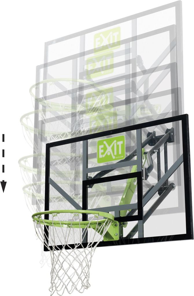 EXIT Galaxy Basketballkorb zur Wandmontage - grün/schwarz Produktbild 4