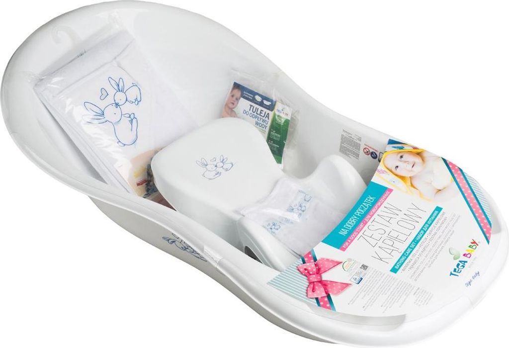 Dárková sada ke koupání pro miminko Bunny bílá Obrázek produktu 