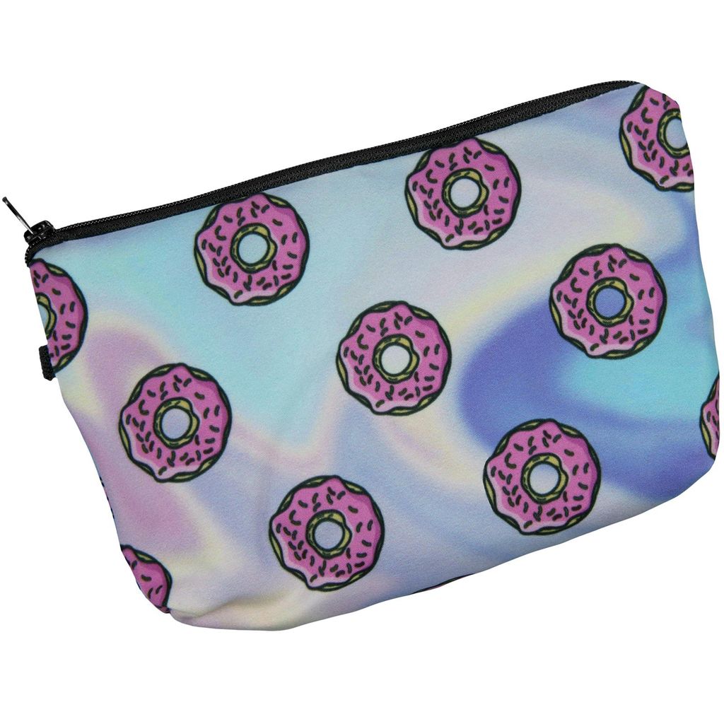 Cosey Make-up Tasche, trendige Schminktasche und Kulturbeutel – Donuts
