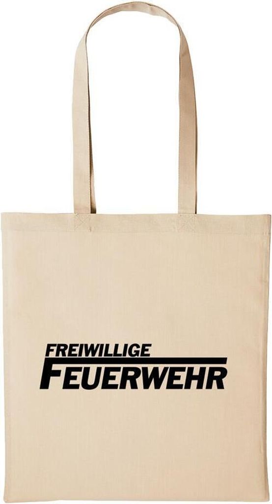 Huuraa Baumwollbeutel Freiwillige Feuerwehr Geschenk Einkaufstasche Natural 10 Liter Baumwolle Freiwillige Feuerwehr Accessoire