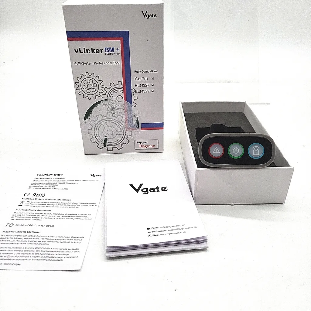 Adaptateur OBD2 Bluetooth Vgate vLinker BM+ pour Android et iOS iPhone