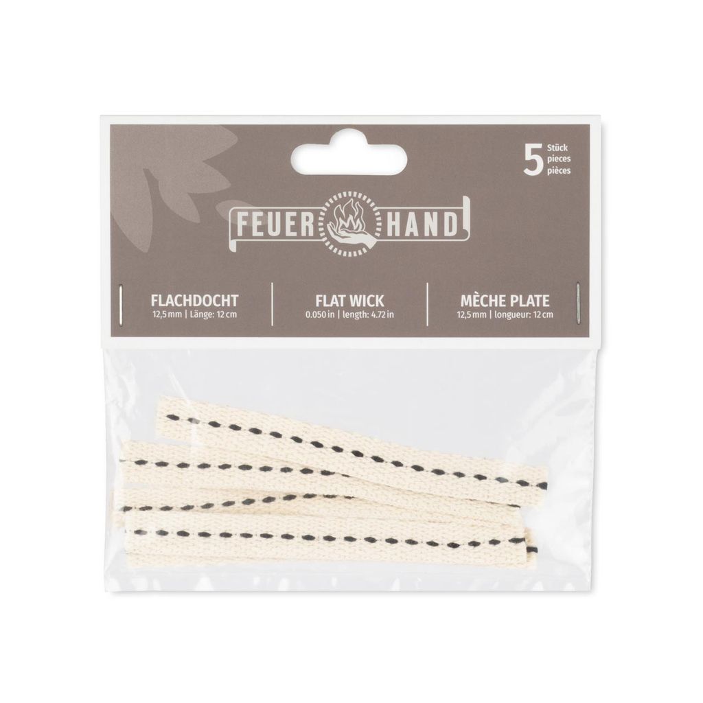 Feuerhand Flachdocht 12,5Mm (5 Stk)