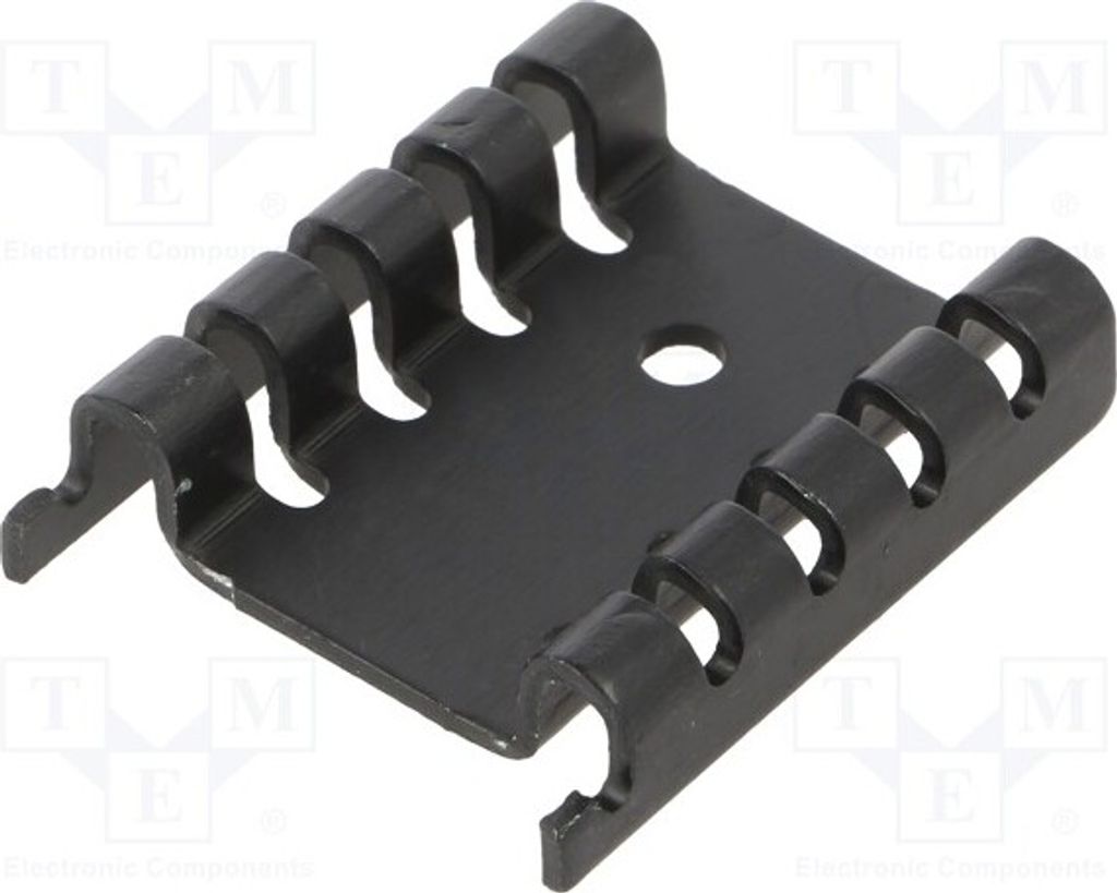 1x Radiator: gepresst schwarz L: 7,2mm 20K/W FI303/SE Kühler W: 27mm H: 29mm