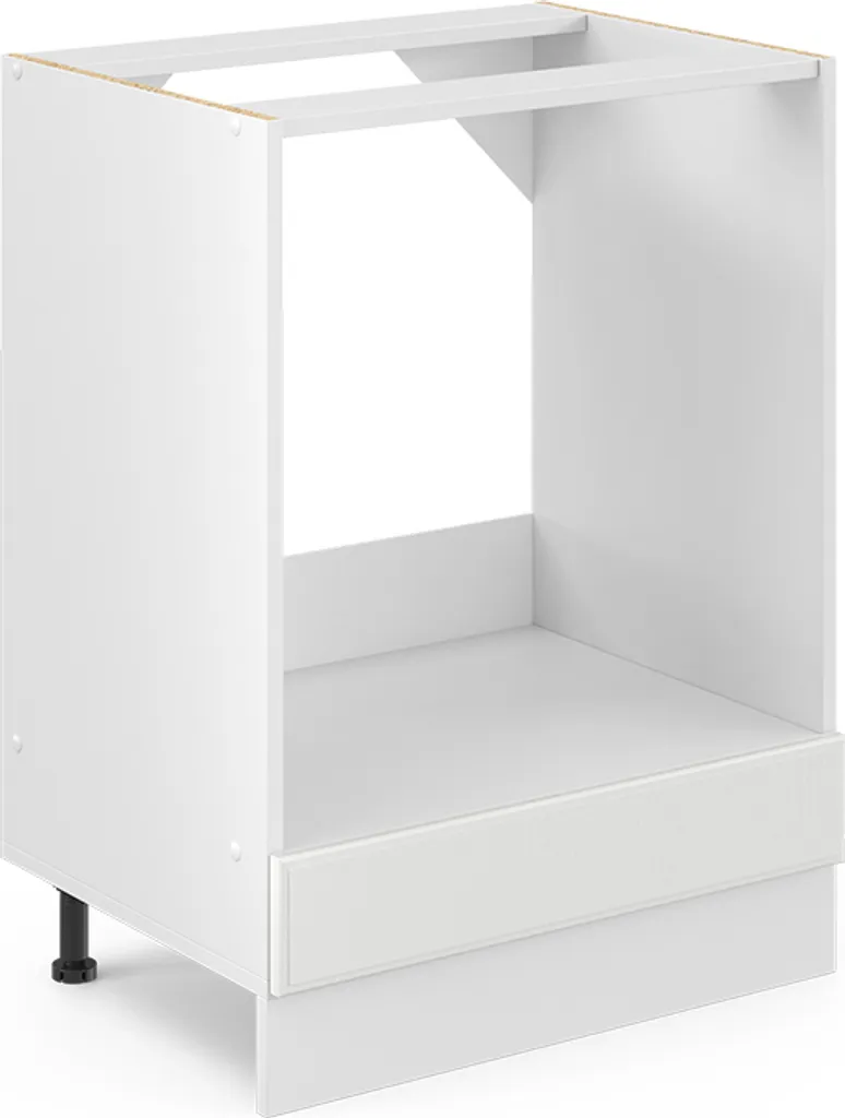 Vicco mobile per forno da incasso R-Line, 60 cm senza piano di lavoro, Bianco casa di campagna/Bianco