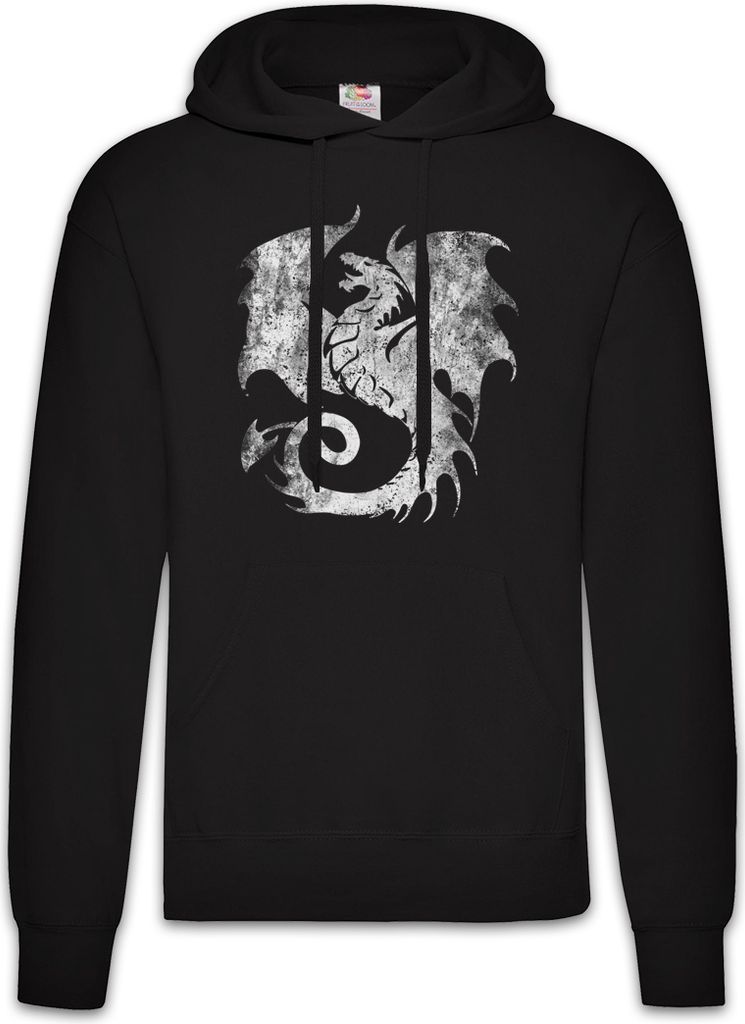 Urban Backwoods Dragon V, Herren Hoodie, Farbe: Schwarz, Größe: XL