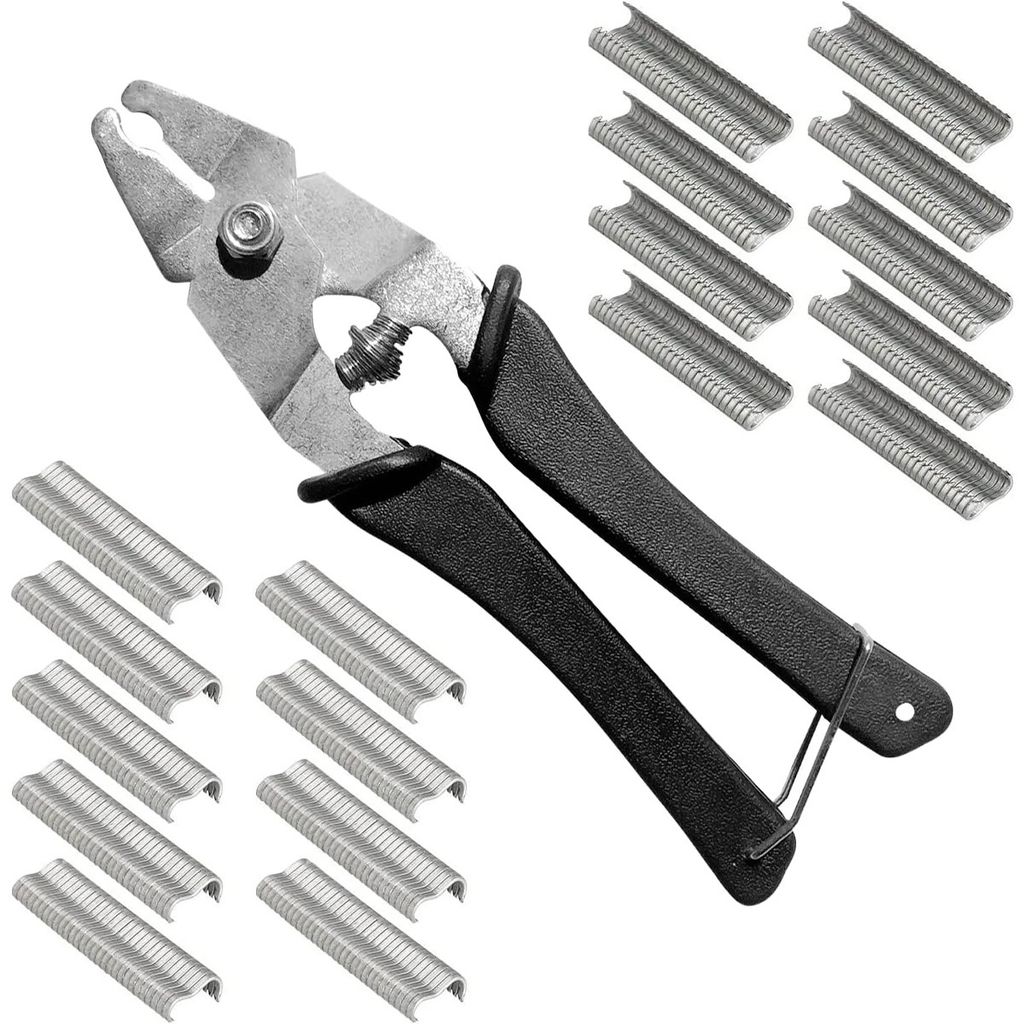 A tool and its fasteners are displayed against a white background.
