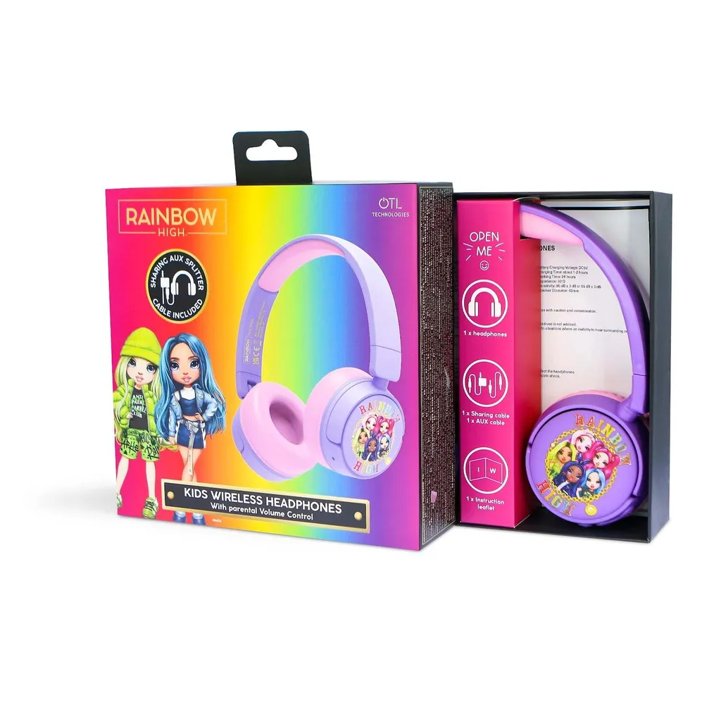 Rainbow High Junior Casque Bluetooth pour Enfant Rose avec Arceau Réglable - 8