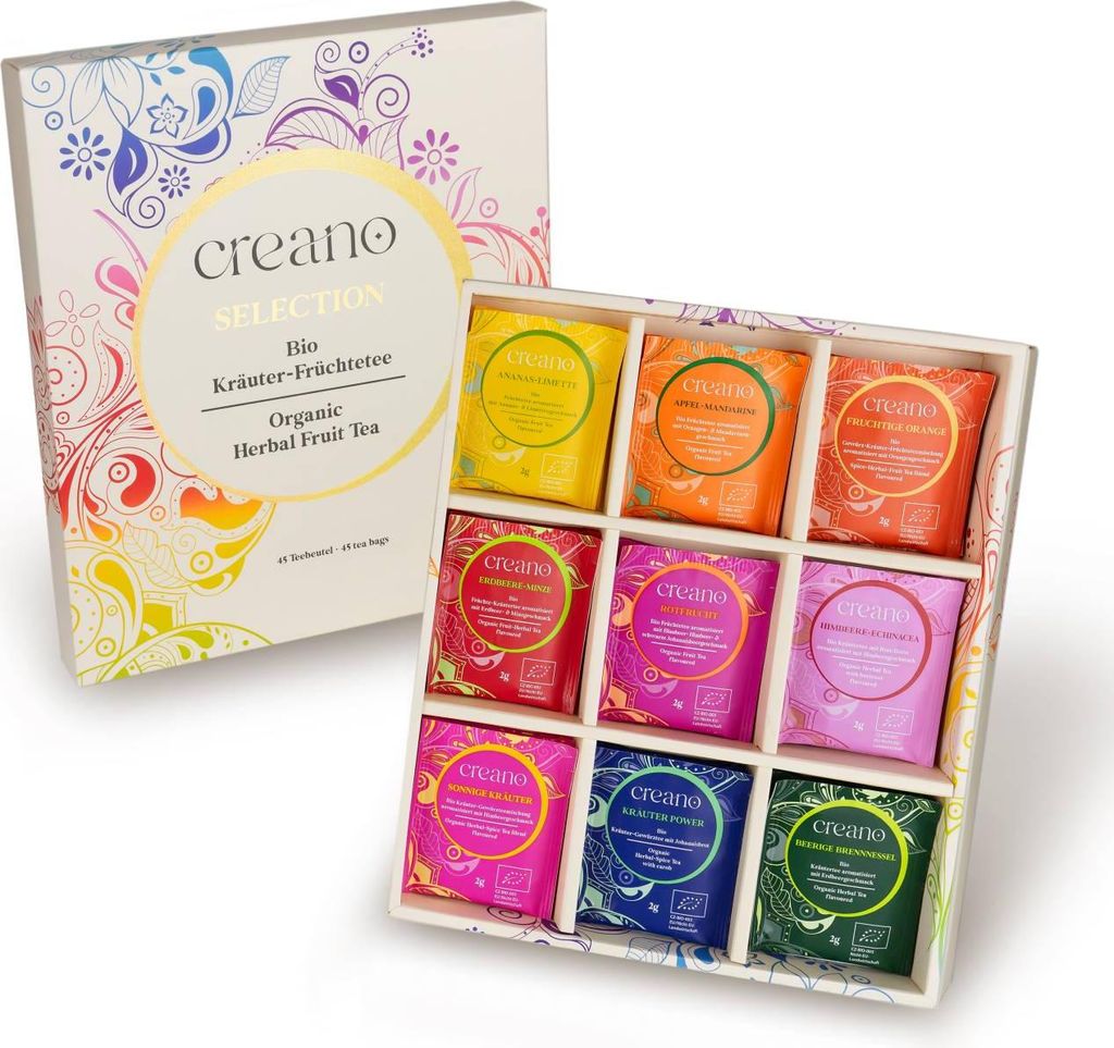 Früchte- Kräutertee 45er Geschenkset „ORGANIC HERBAL TEA“ - Produktbild 