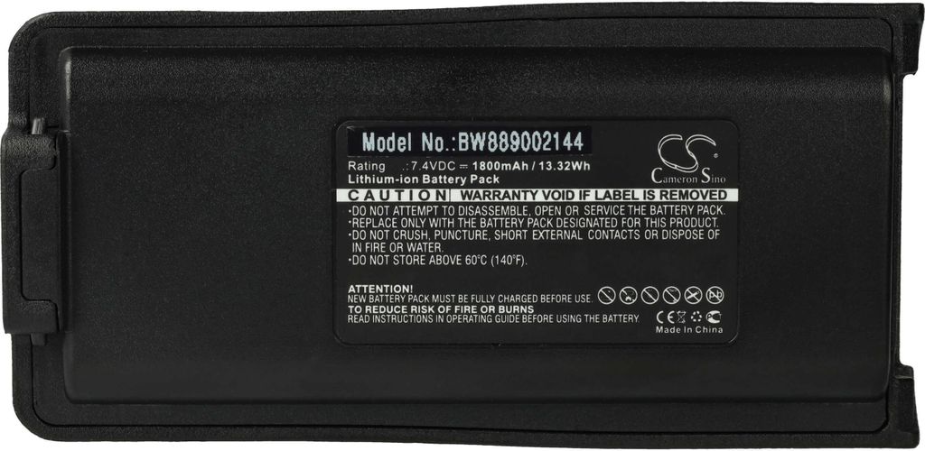 vhbw Akku Ersatz für BL1718 für Funkgerät, Walkie Talkie (1800 mAh, 7,4 V, Li-Ion)