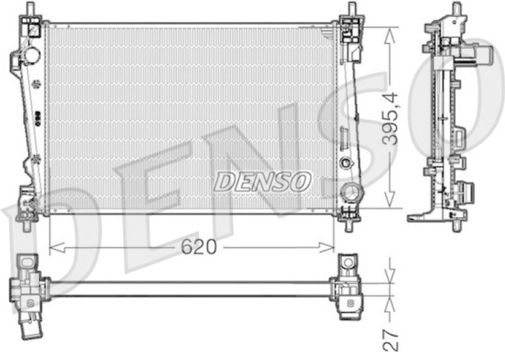 DENSO Kühler, Motorkühlung DRM01006