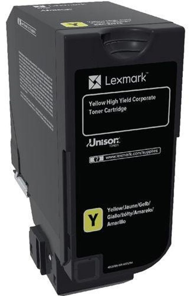 Lexmark 84C2HYE, 16000 stron(y), Żółty, 1 szt. Zdjęcie produktu 