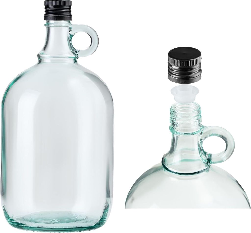 2L Flasche mit rundem Griff + Aussgießer Essig-Öl-Met-Honig Produktbild 