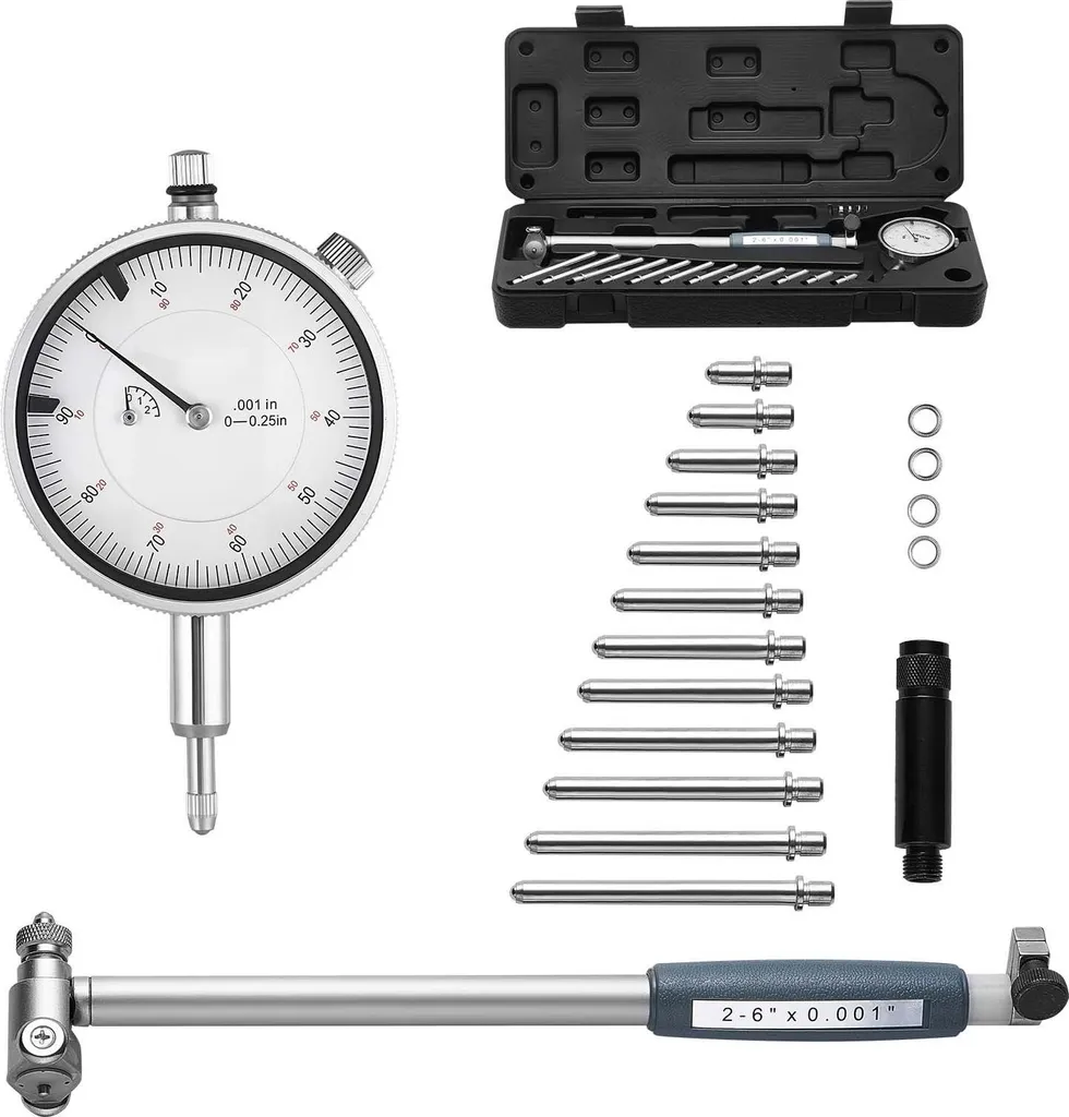 Kit alésage 0-6,35 mm pour vérification de cylindre et contrôle intérieur