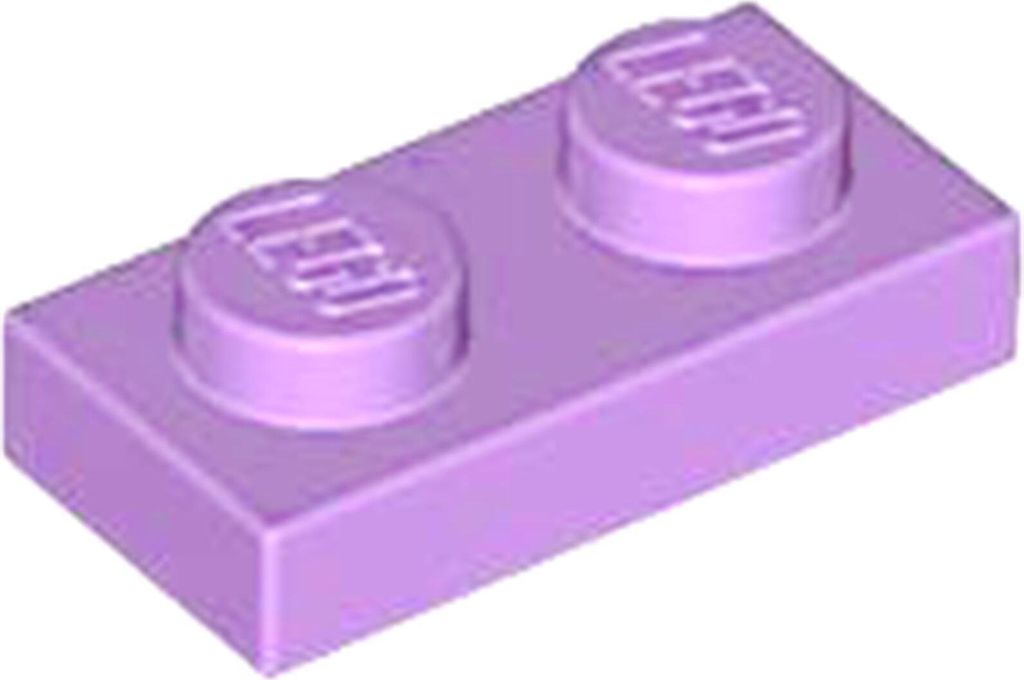 1 Stück LEGO, Teil Nr. 3023 in Mittel Lavendel (Medium Lavender)