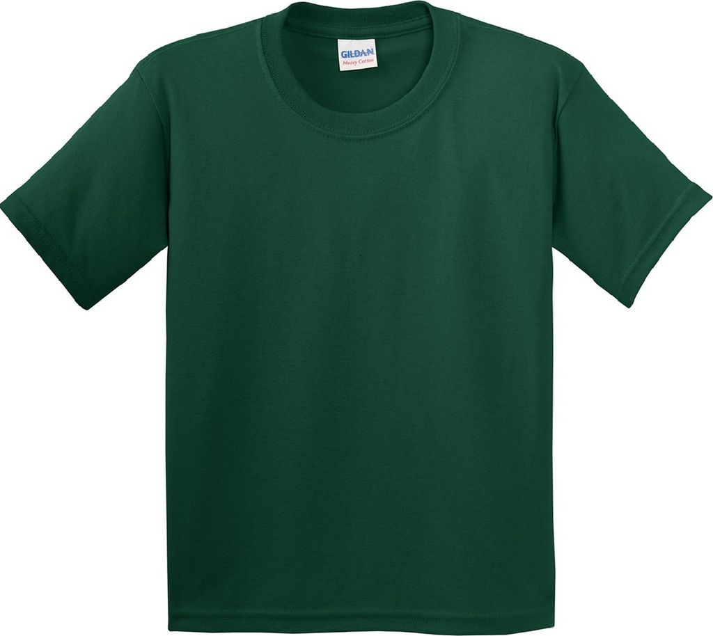 Gildan Kinder T-Shirt mit Rundhalsausschnitt, kurzärmlig BC482 (L) (Waldgrün)