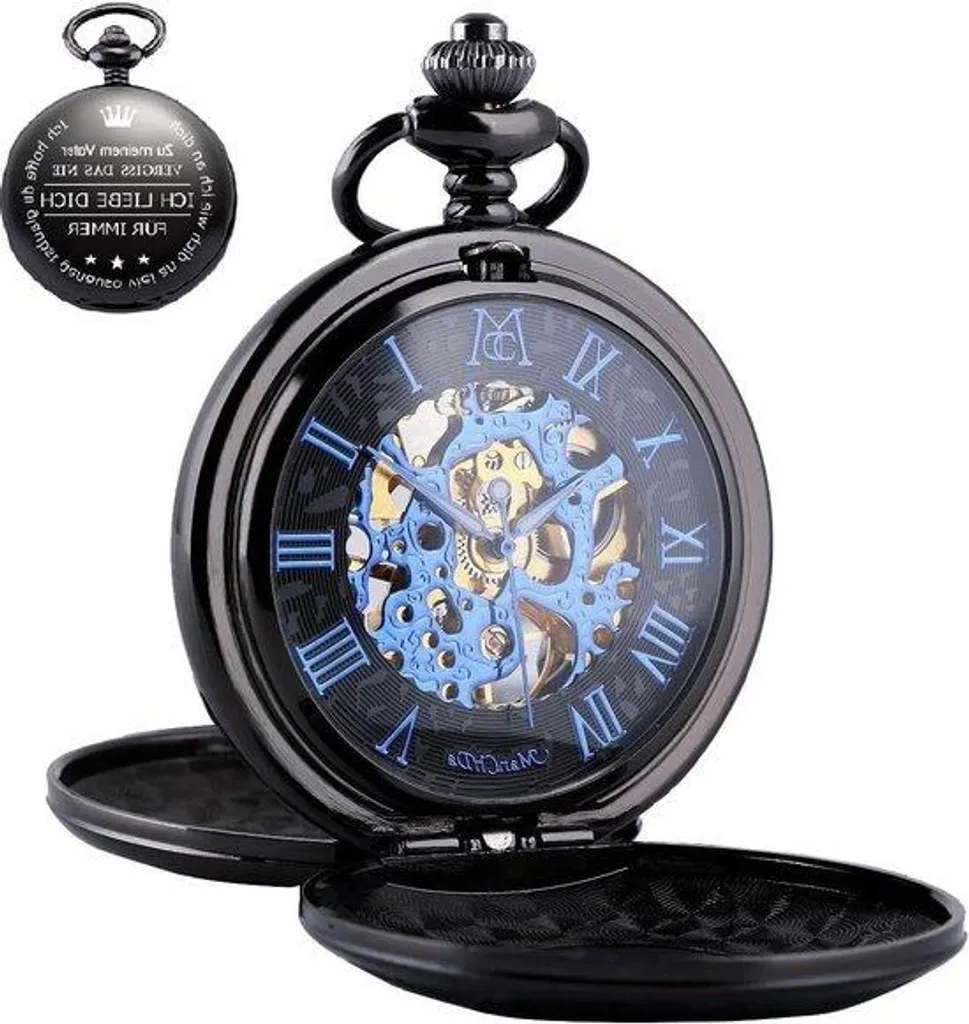 Accessoires montre mécanique cuir véritable et métal raffiné design rétro