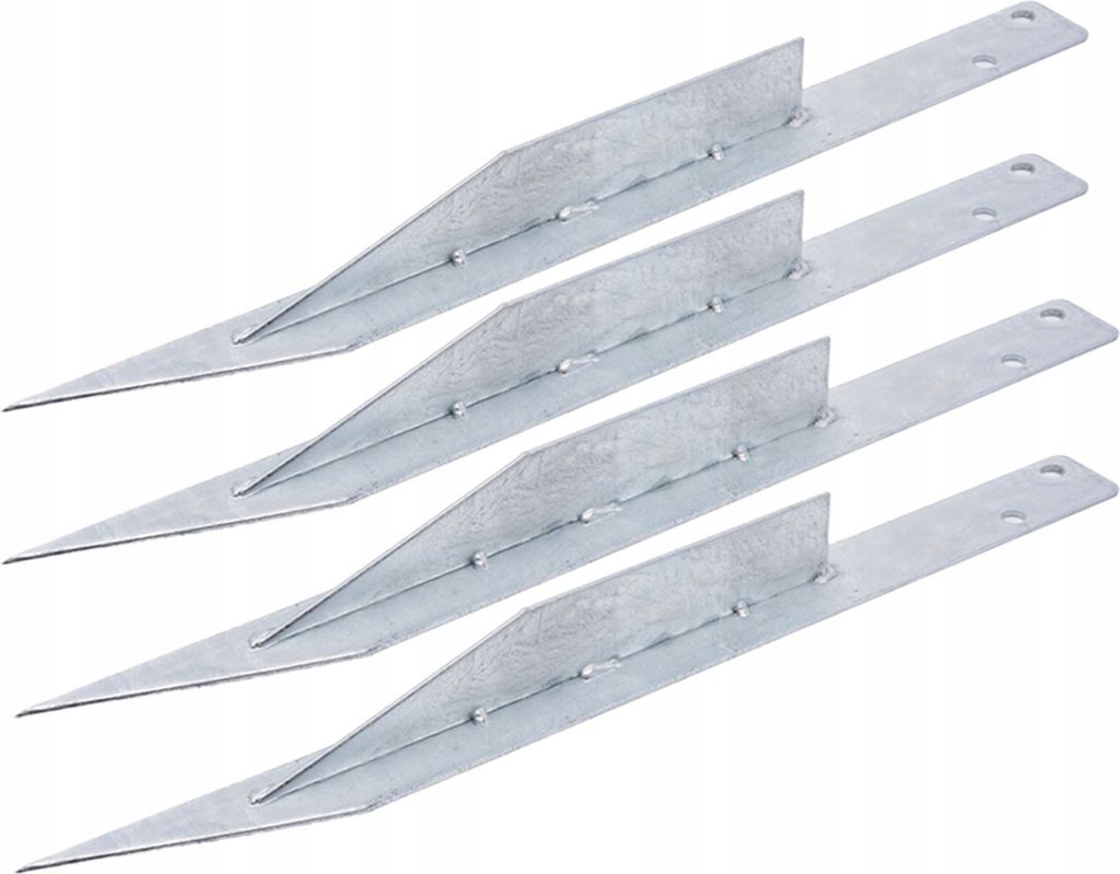 4iQ Stabilisierender Bodenanker- Set 4 Stück Erdanker Spiral-Bodenverankderung 50 cm