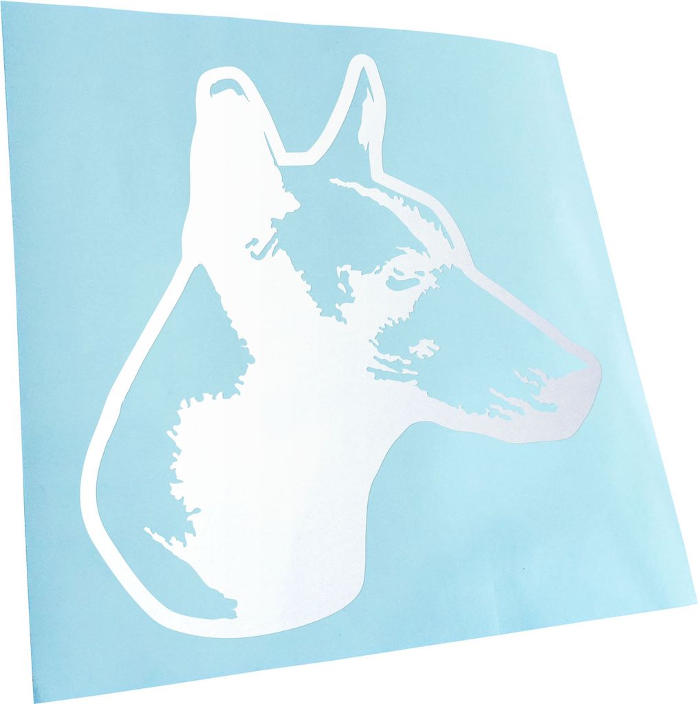 Kiwistar - Autoaufkleber - xoloitzcuintli Hund - Mattweiss - 30x27cm - Aufkleber für Auto, Laptop, Fahrrad, LKW, Motorrad mehrfarbig JDM Decal Racing