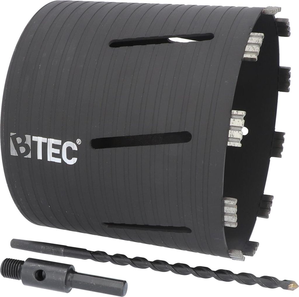 NEXT GENERATION Diamant Bohrkrone Beton Nutzlänge 180 mm 202 mm sechs-Kant kurz 100 mm mit Zentrierbohrer