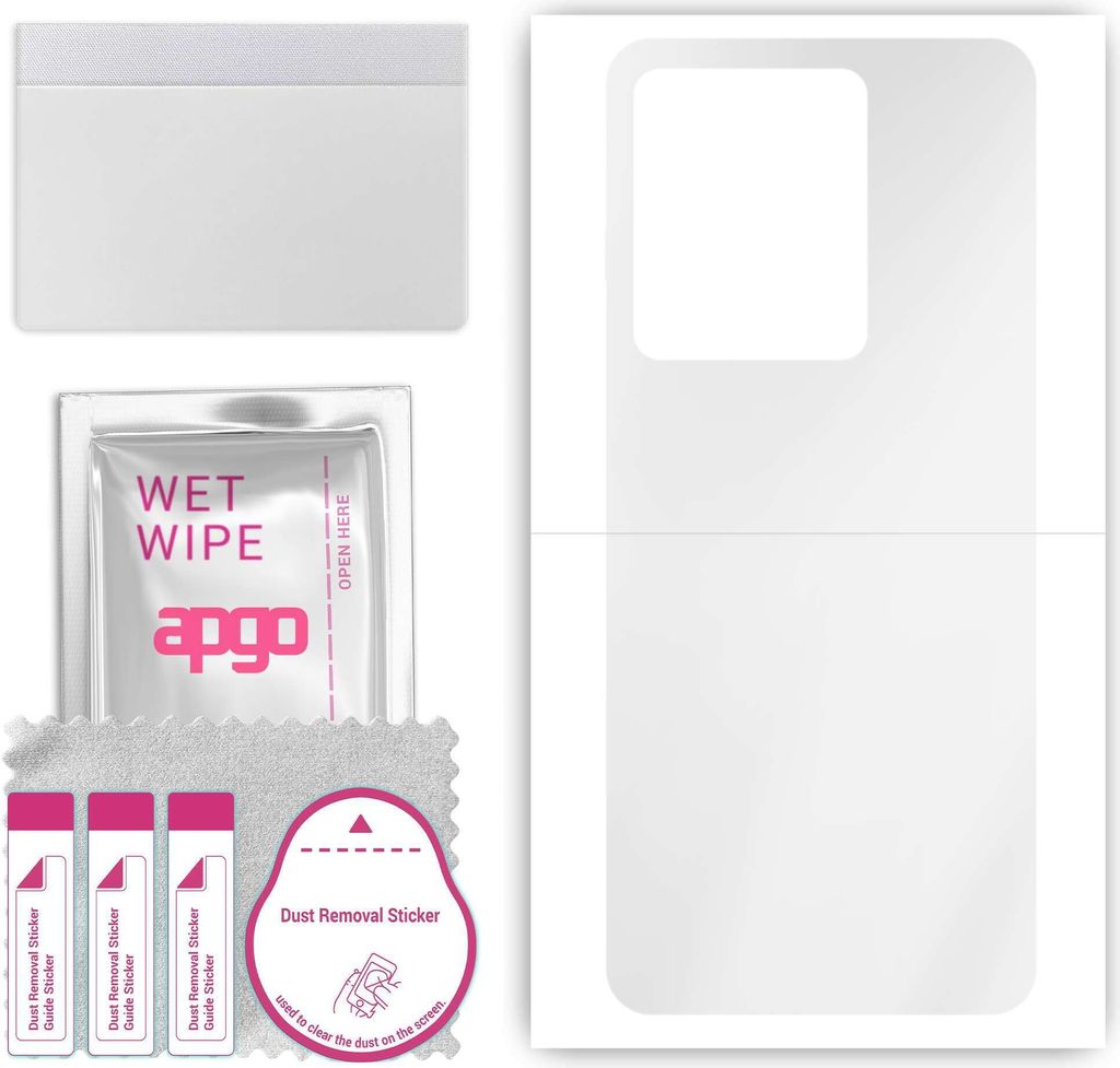 apgo Rückseite Schutzfolie, klar, kompatibel mit Infinix GT 10 Pro, Hinten Hydrogel-Displayschutzfolie mit Positionierhilfe, kratzfest, einfache M...