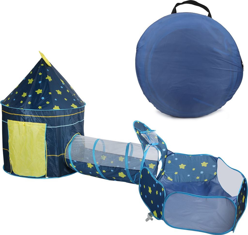 stücke Baby Zelt Kind Krabbeln Tunnel Spielen Zelt Indoor Kinder Kleinkind Spielzeug Ball Pool Blau