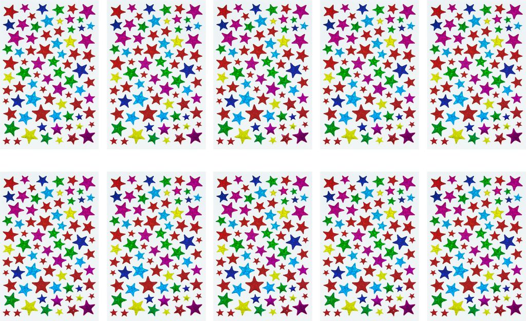 Oblique Unique 790x Sterne Sticker Stern Aufkleber Holo Produktbild 