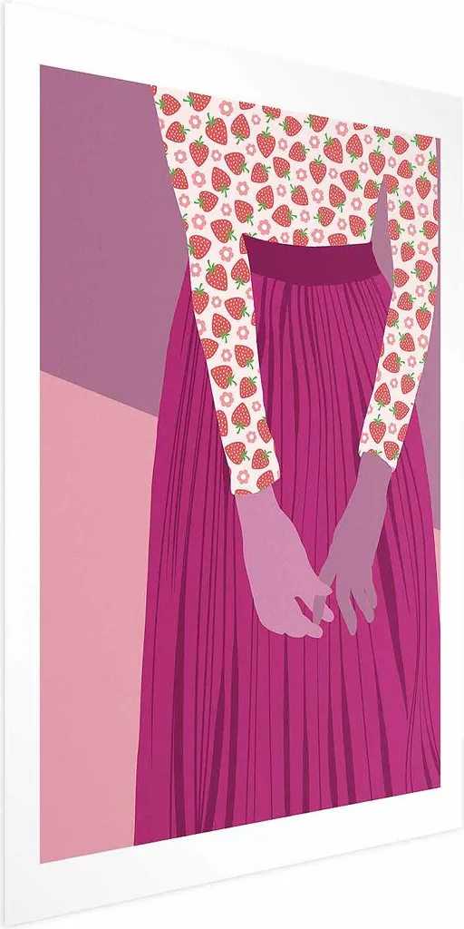 Poster 60x90 Signora delle Fragole | Decorazione Parete Colorata