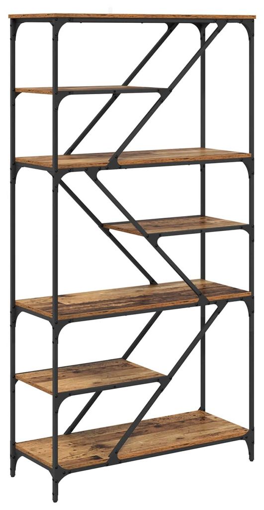 vidaXL Bücherregal Altholz 91 x 36 x 176 cm Holzwerkstoff