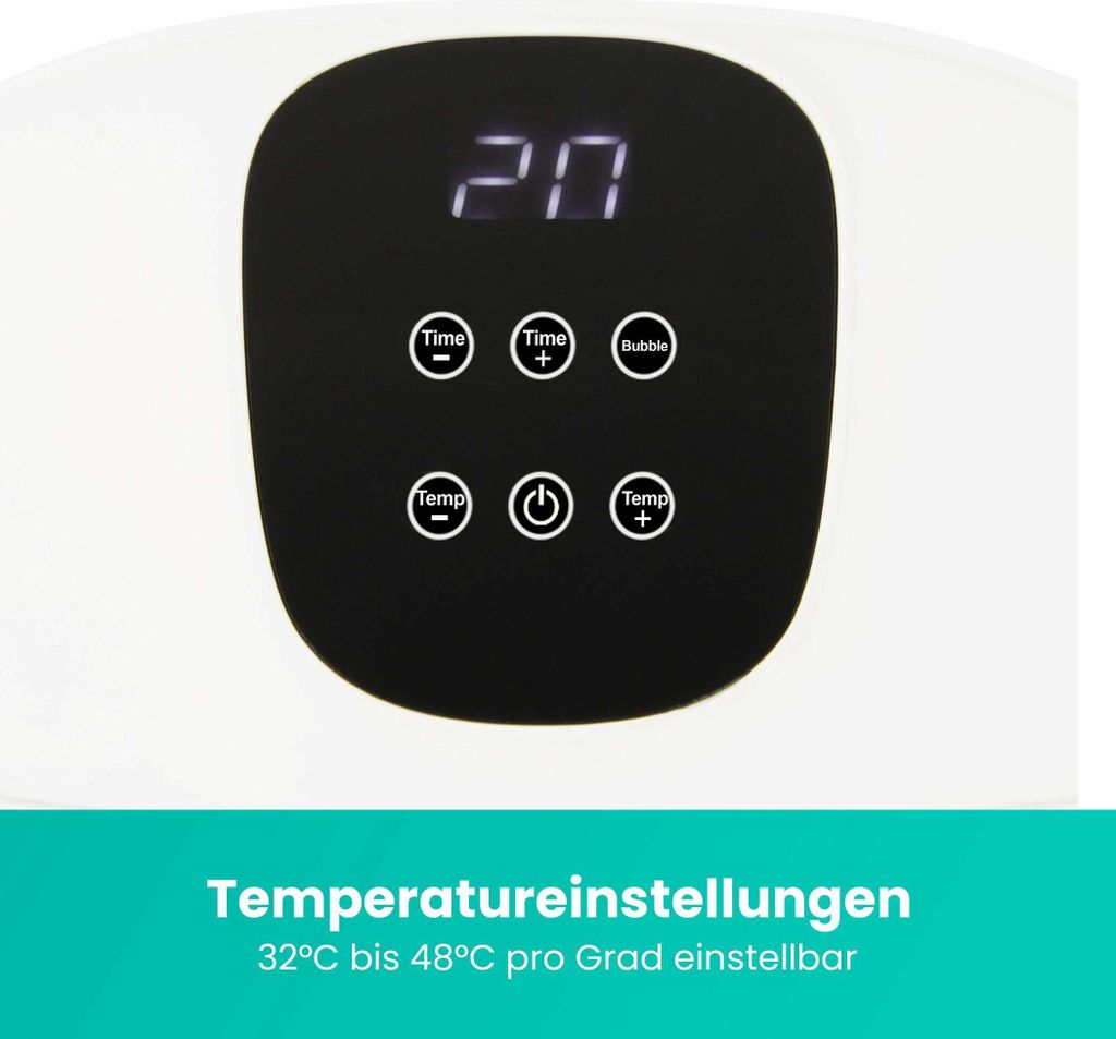 Niceey Fußsprudelbad XXL, Fußmassagegerät mit Produktbild 8