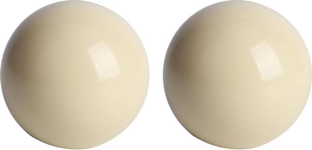 2 Stück 5.72cm Weiße Harz Snooker-Bälle für Billard & Pooltisch