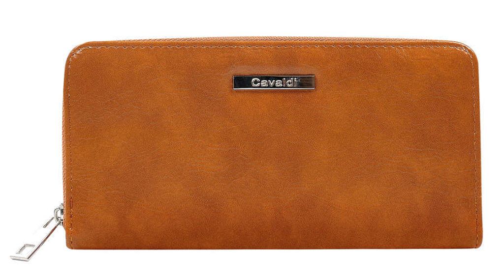 4U Cavaldi Damen Kunstleder Brieftasche aus Saarijarvi braun universal