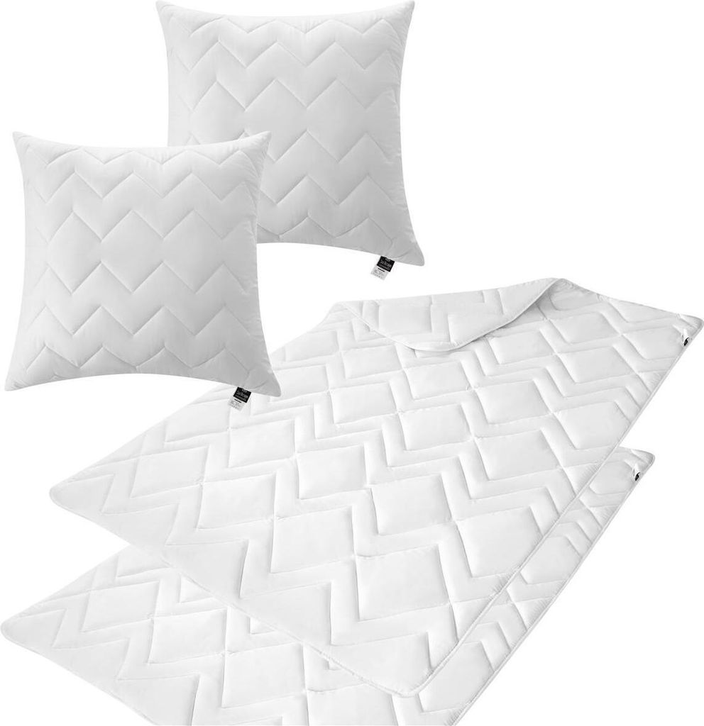 Bettset NORDIC COLLECTION - 2 Bettdecke Winter 135x220 + 2 Kopfkissen 80x80