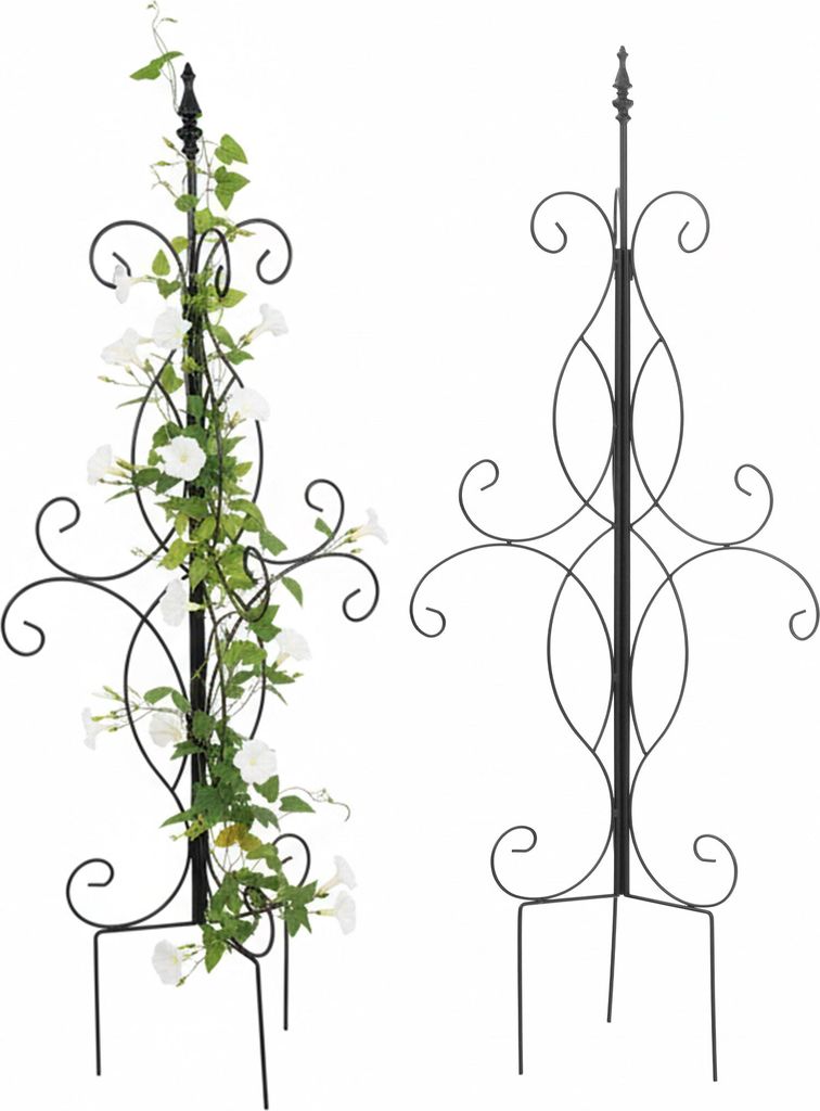 Relaxdays Rankhilfe, 2er Set, HBT 116 x 45 x 45 cm, Produktbild 