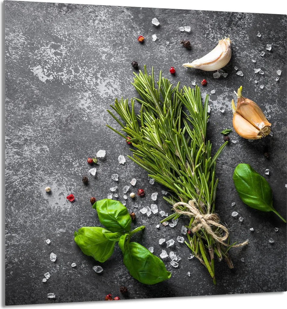 PIATTO IN VETRO PER CUCINA 60x65 Spezie