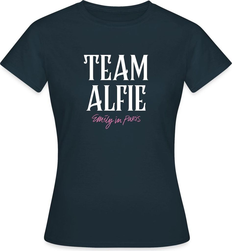 Spreadshirt Emily In Paris Team Alfie Frauen T-Shirt, M, Navy