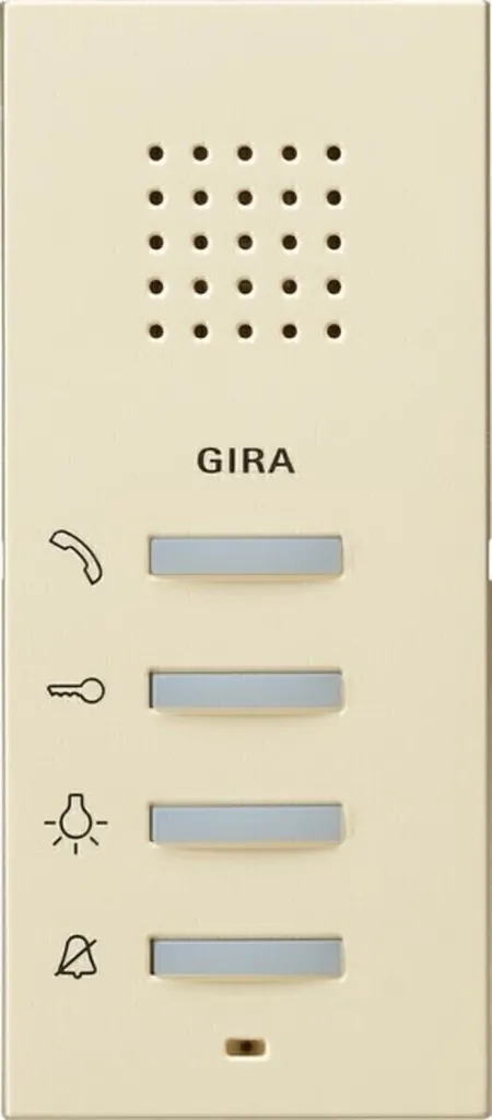 Interphone intérieur mains libres Gira AP blanc brillant pour System 55
