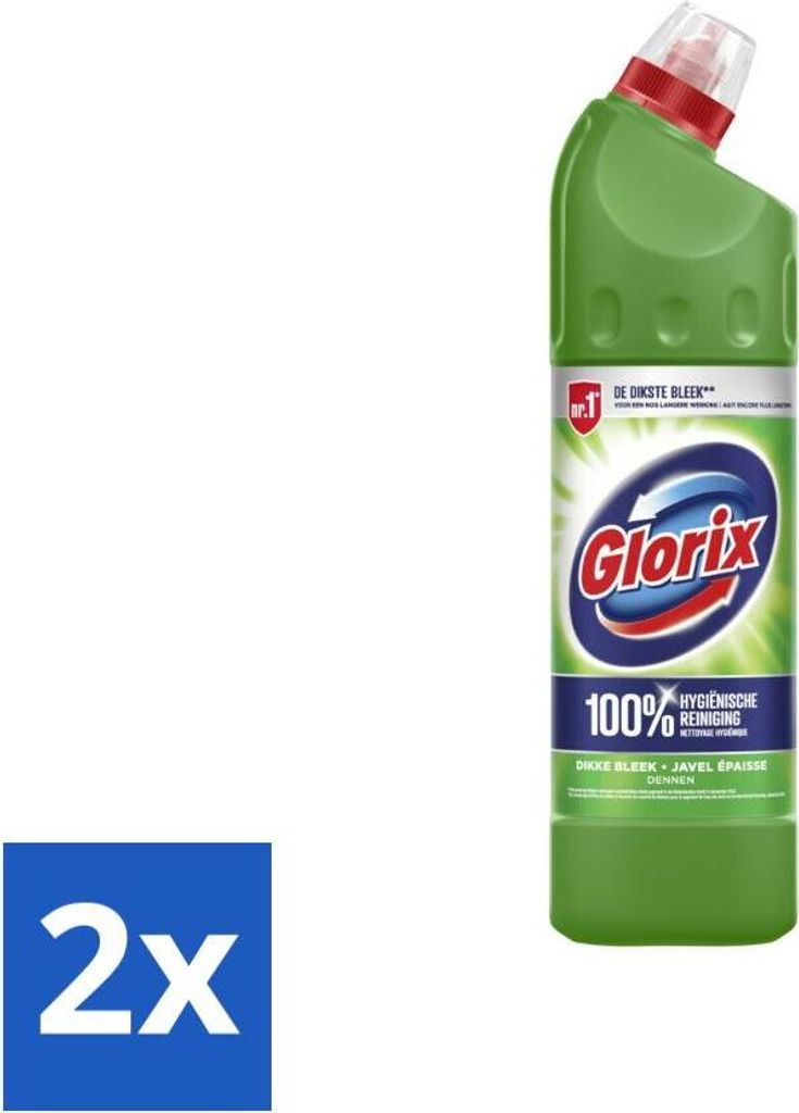 Glorix - Bleichmittel - Kiefer - Schutz vor Kalk - 750 ml - Vorteilspack - 2 Stücke