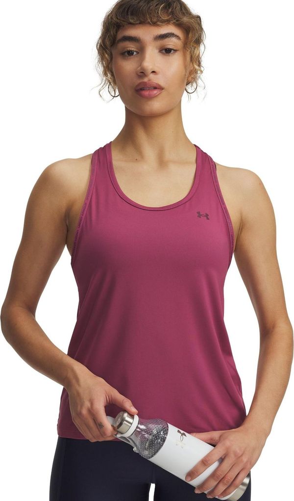 Under Armour Tech Knockout Tank - fuchsia dusk, Größe:L