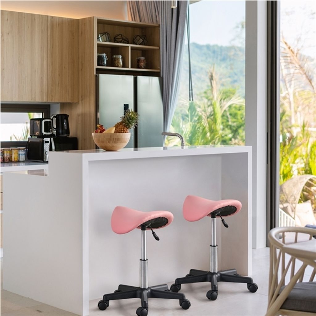 Yaheetech Sattelhocker Rollhocker Arbeitshocker Drehhocker Produktbild 5