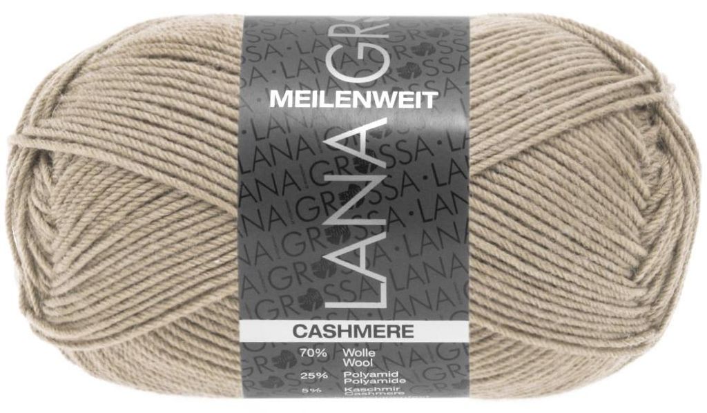 Lana Grossa - Meilenweit 4-fach 50g Cashmere 0013 grege Produktbild 